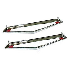 1969 Pontiac GTO; Rear Marker Lamp Bezel; Chrome; Pair