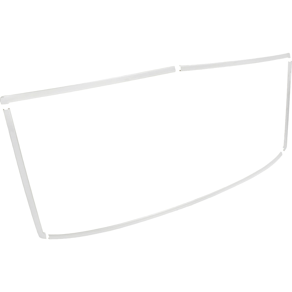 XP10725Z - 1964-65 Cutlass, Tempest, LeMans, Skylark, GTO; Rear Window Reveal Molding Set; 2-Door Sedan; 5-Piece Set