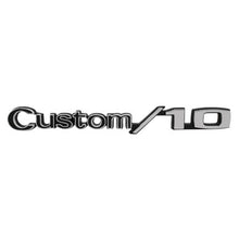 Trim Parts 1969-1972 Chevrolet Truck Front Fender “Custom/10” Emblem W/Fasteners, Pair - (9625)