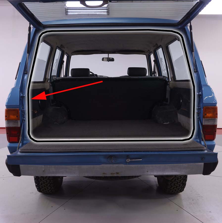 1981 - 1990 Toyota - Land Cruiser Rear Gate Seal