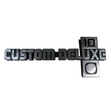 Trim Parts 1981-1988 Chevy Truck Front Fender "Custom-Deluxe 10" Emblems W/Fasteners, Pair - (9911)