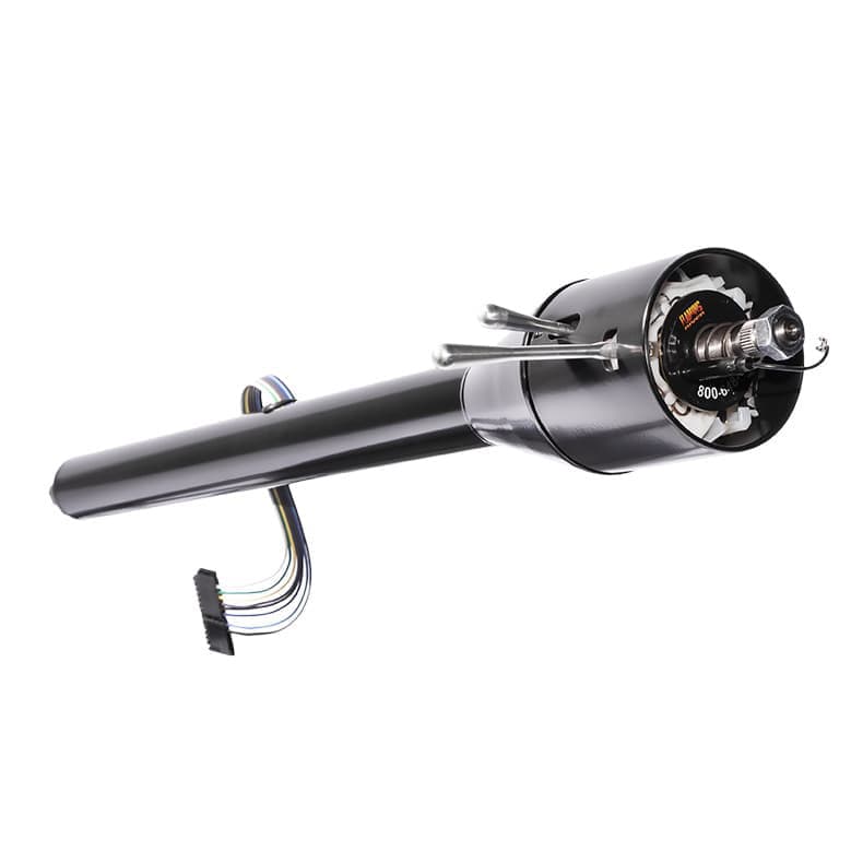 Custom Length Floor Shift Tilt Column - Black Powdercoat Finish