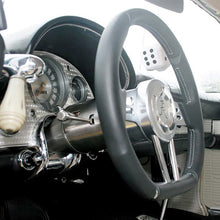 1956-57 T-Bird Floor Shift Tilt Column: Aftermarket Wheel - Paintable Mill Finish