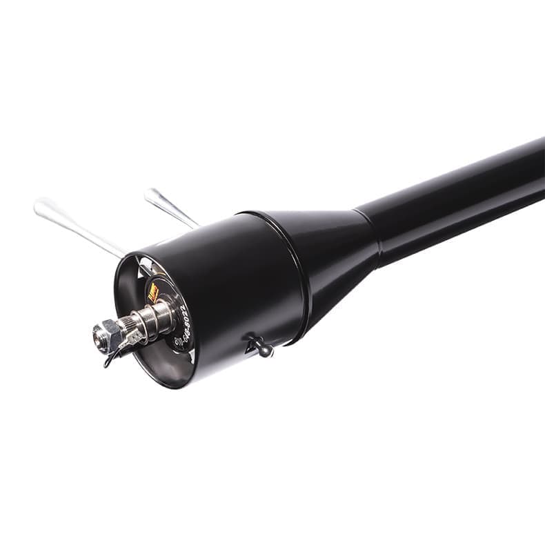 1967-70 Mustang 33" Collapsible Floor Shift Tilt Column - Black Powdercoat