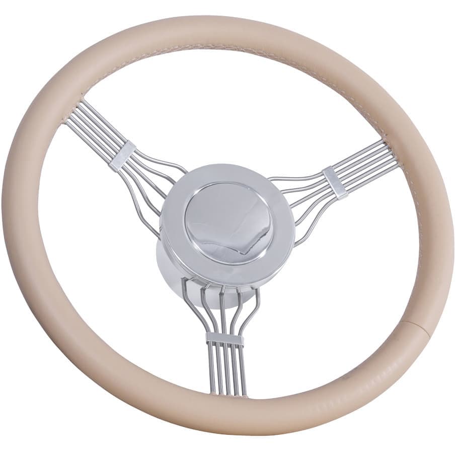 Banjo Wheel with Horn Button - Light Tan