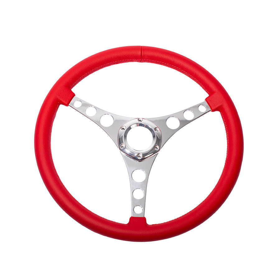 Leather Vette Wheel - Red
