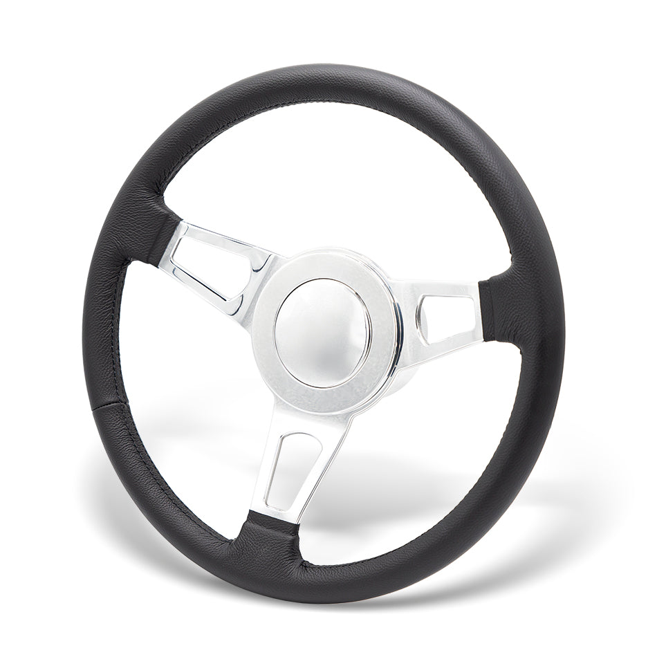Muscle Tuff Wheel with 9 Bolt Adapter and Horn Button - Black