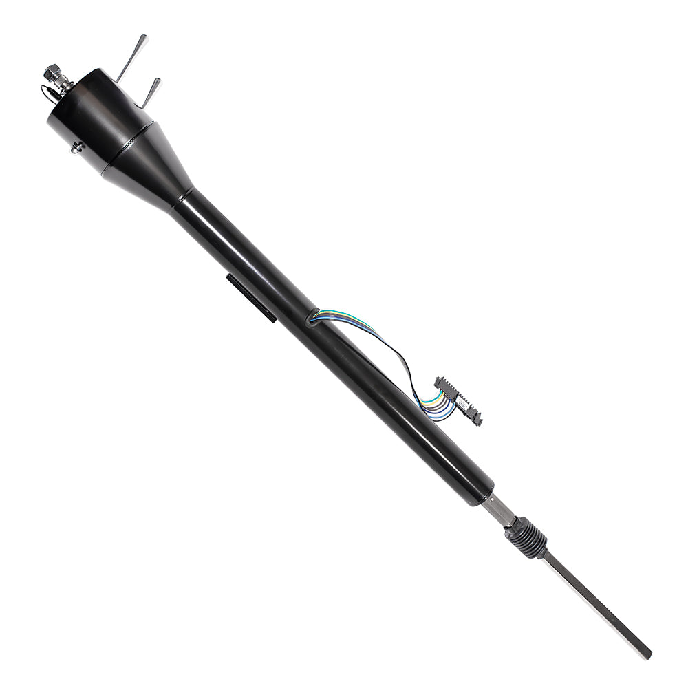 1964-69 Mopar A-Body Floor Shift Tilt Column: OE Manual Steering - Black Powdercoat
