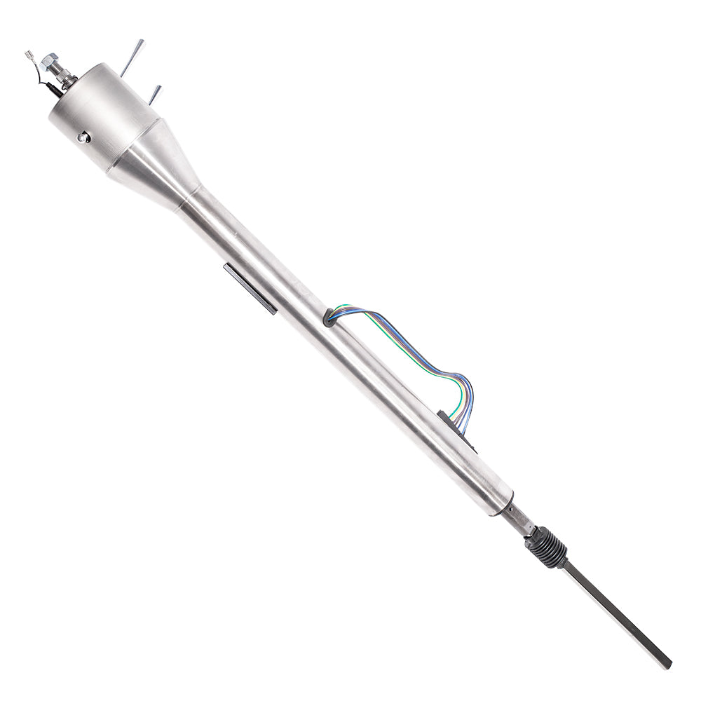 1964-69 Mopar A-Body Floor Shift Tilt Column: OE Power Steering - Paintable Finish