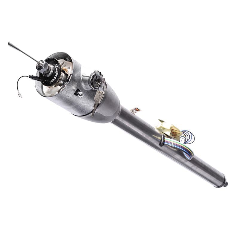 35" Floor Shift Key Column wth 1"-48 Shaft - Paintable Mill Finish