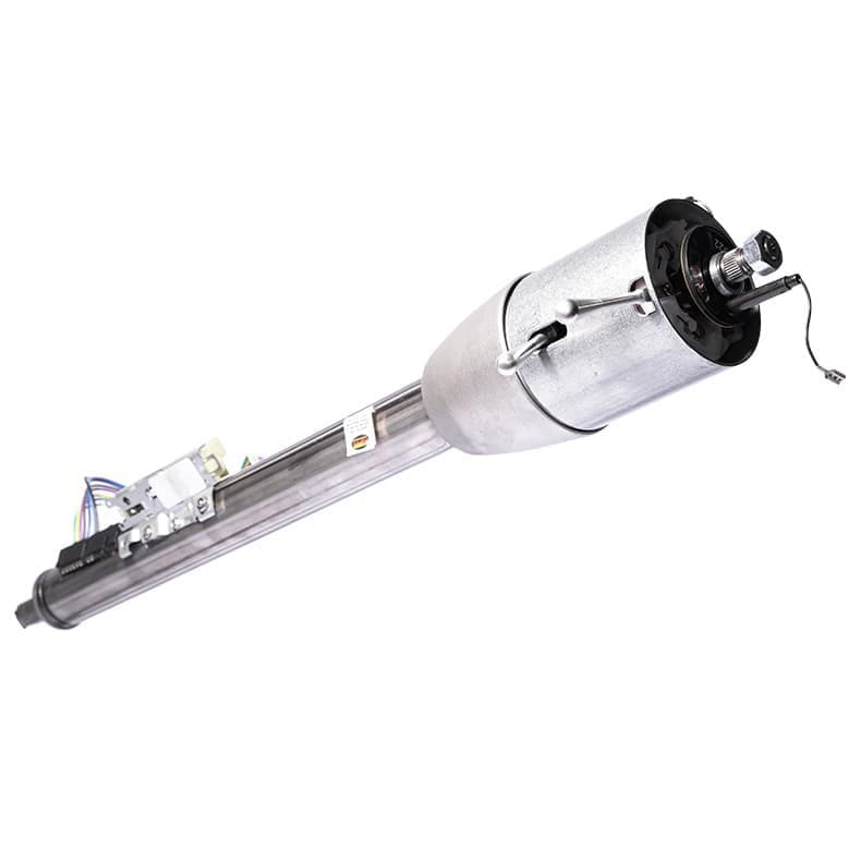 28" Floor Shift Key Column with 3/4"-36 Shaft - Paintable Mill Finish