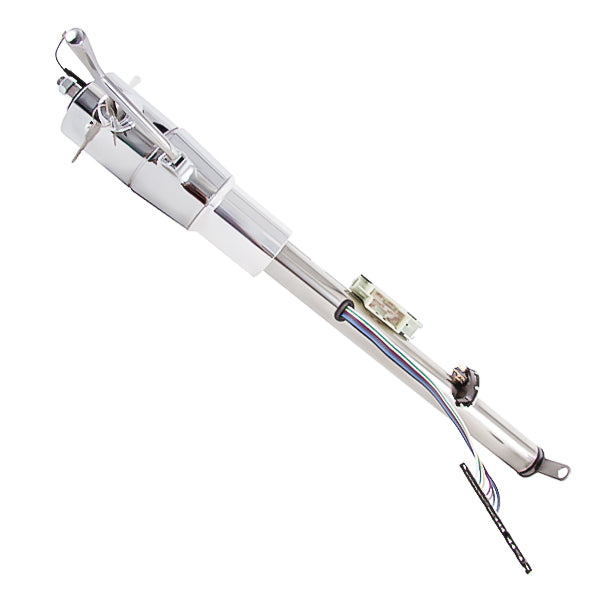 33" Muscle Car Column Shift Tilt Key Column with 1"-48 Shaft - Polished Finish