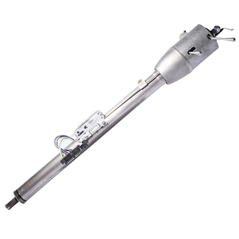 1970-78 Mopar B-Body Floor Shift Tilt Key Column W/O Slip Shaft/U-Joint - Paintable Mill Finish