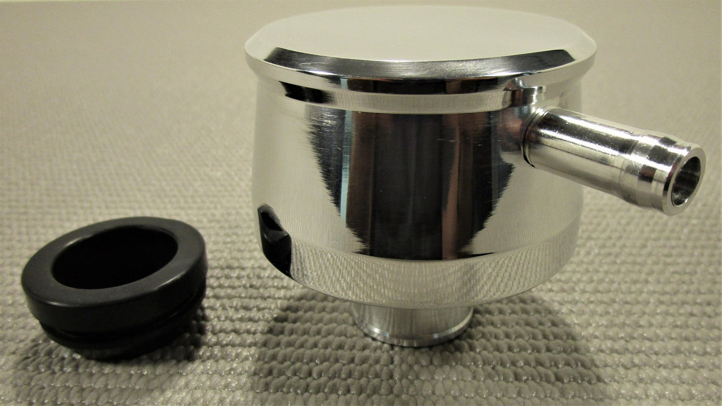 CHEVROLET FORD HI-SHINE POLISHED BILLET ALUMINUM PUSH-IN PCV BREATHER VALVE
