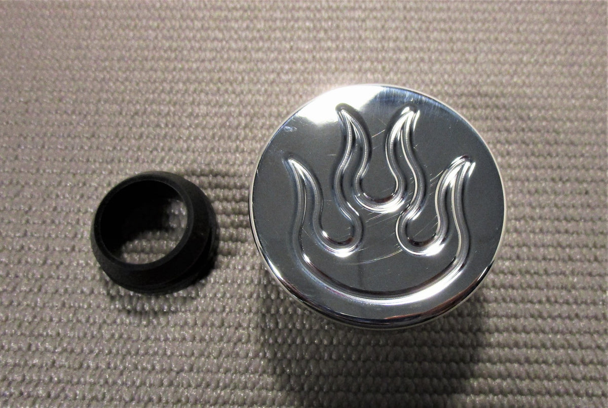 Pol Alu Oil Cap With Flames - R6050X