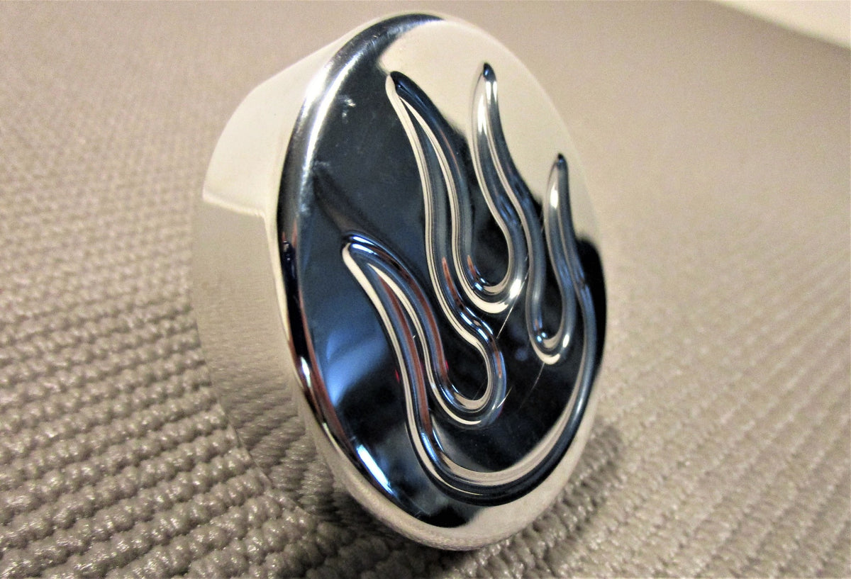 Pol Alu Oil Cap With Flames - R6050X