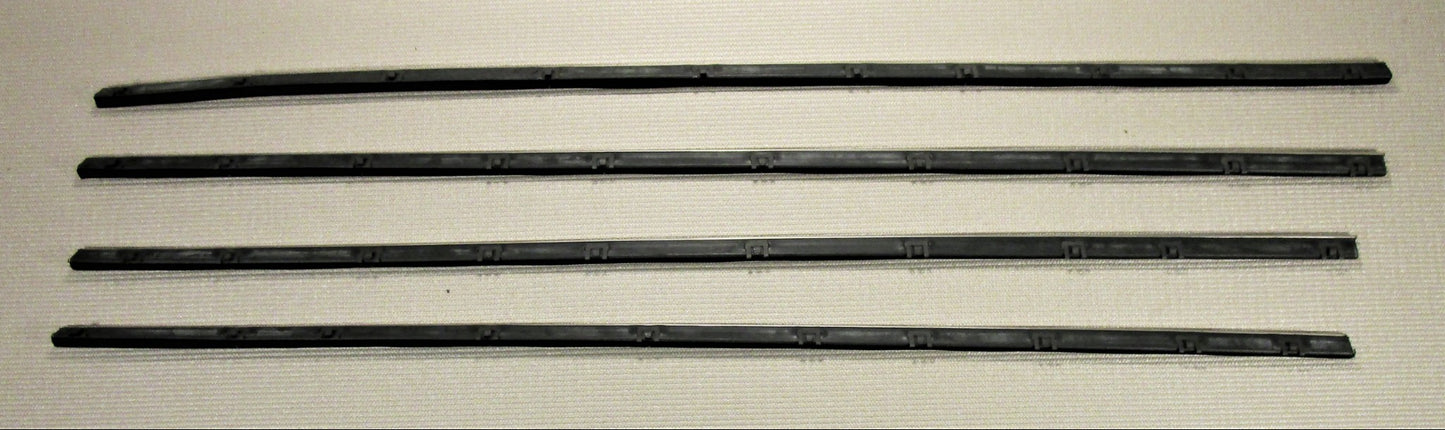 1970 1971 1972 PLYMOUTH DUSTER DEMON WINDOW FELT FUZZYS ORIGINAL REPLACEMENT SET