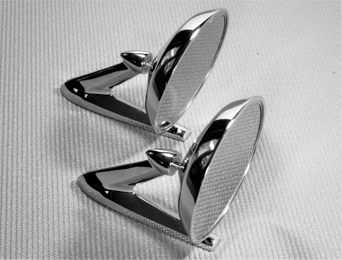 1964 1965 1966 PONTIAC GTO TEMPEST LEMANS CHROME DOOR REAR VIEW MIRROR SET