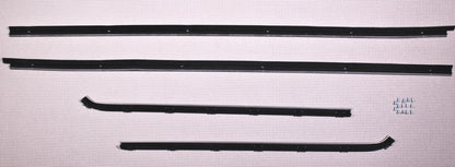 1973-1976 DODGE DART SWINGER OUTER WINDOW FELT RUBBER 4PC REPLACEMENT SET