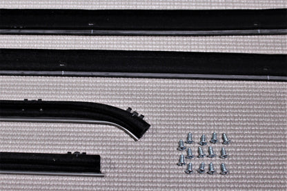 1973-1976 DODGE DART SWINGER OUTER WINDOW FELT RUBBER 4PC REPLACEMENT SET