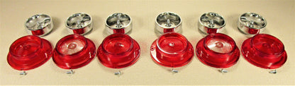 1963 CHEVROLET IMPALA HI-SHINE CHROME REAR TRIM BEZEL AND TAIL LIGHT LENS SET