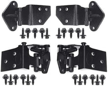 1965-66 Mustang; Upper and Lower Door Hinge Kit; with Hardware