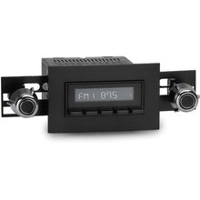 1974-86 RetroSound Hermosa Series Radio; Black Face w/ Black Buttons; Black Bezel w/ Chrome Knobs