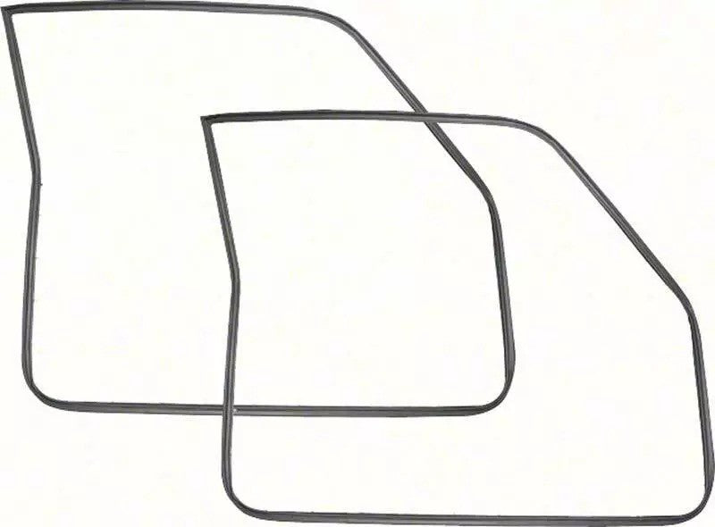 1968-72 CHEVY II, NOVA, VENTURA; DOOR FRAME SEAL WEATHER STRIPPING 2 DOOR, PAIR;