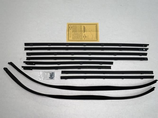 1964 Chevelle Coupe Superkit Authentic Feltkit & Glass Run Set (10pcs)