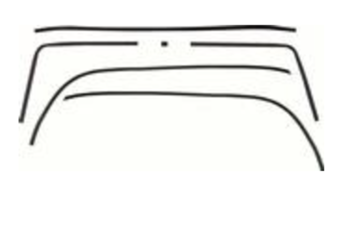 1968 Camaro Coupe All Interior 1968 Firebird Standard Interior Headliner Molding