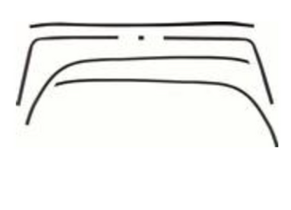 1968 Camaro Coupe All Interior 1968 Firebird Standard Interior Headliner Molding