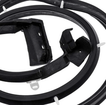 1961-1964 Impala / GM Full-Size; Rear Door Frame Weatherstrip with Clips; 4 Door