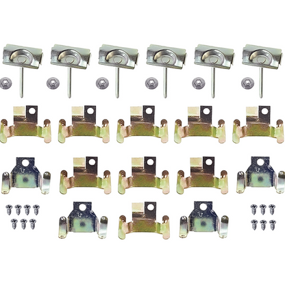 1959-1960 Buick, Chevy, Pontiac, Oldsmobile; Front Windshield Molding Clip Set;