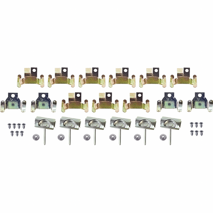 1959-1960 Buick, Chevy, Pontiac, Oldsmobile; Front Windshield Molding Clip Set;