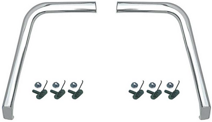 1962 Impala; Tail Panel Cove Moldings; with Hardware; Pair