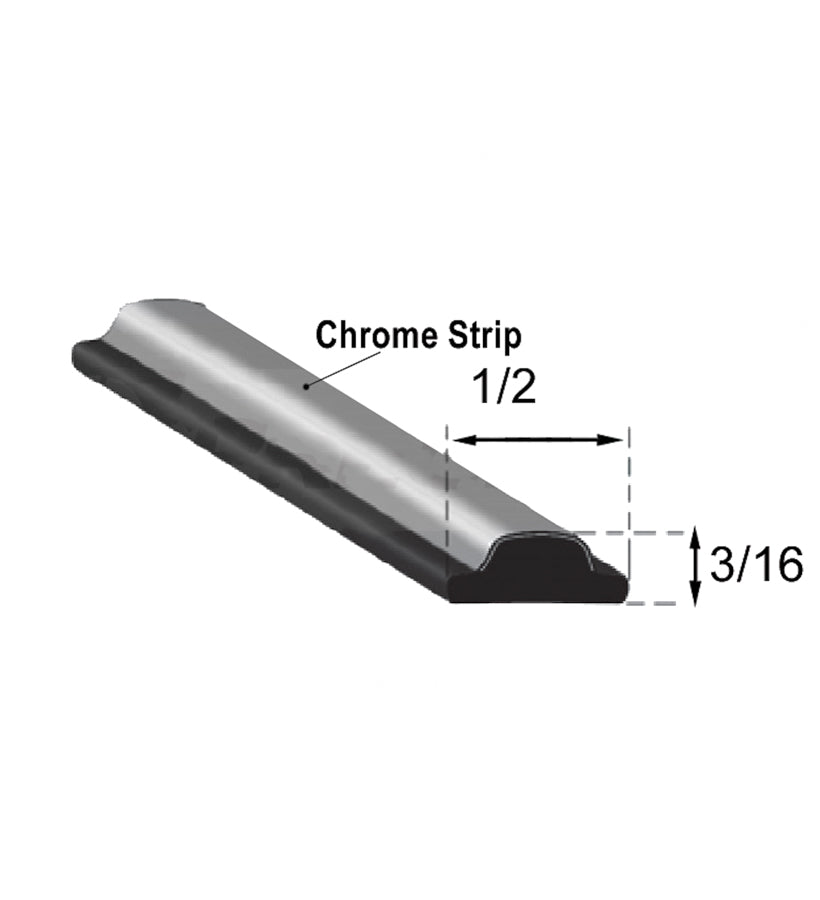 1977 - 1979 WINDSHIELD CHROME GLASS LOCK STRIP FORD F100 F150 F250 F350 BRONCO